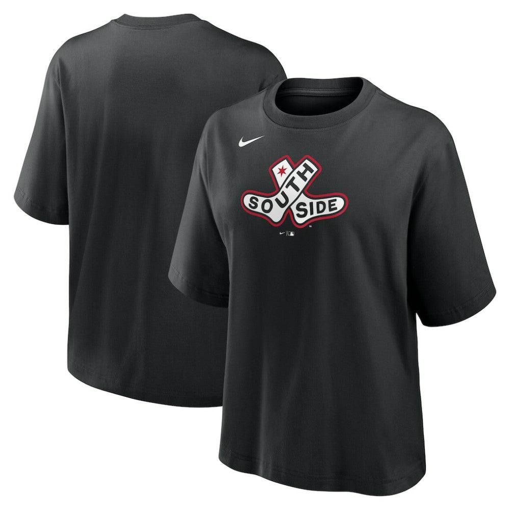 Chicago White Sox Nike Women's 2025 City Connect Logo Boxy T-Shirt - MLB T-shirts