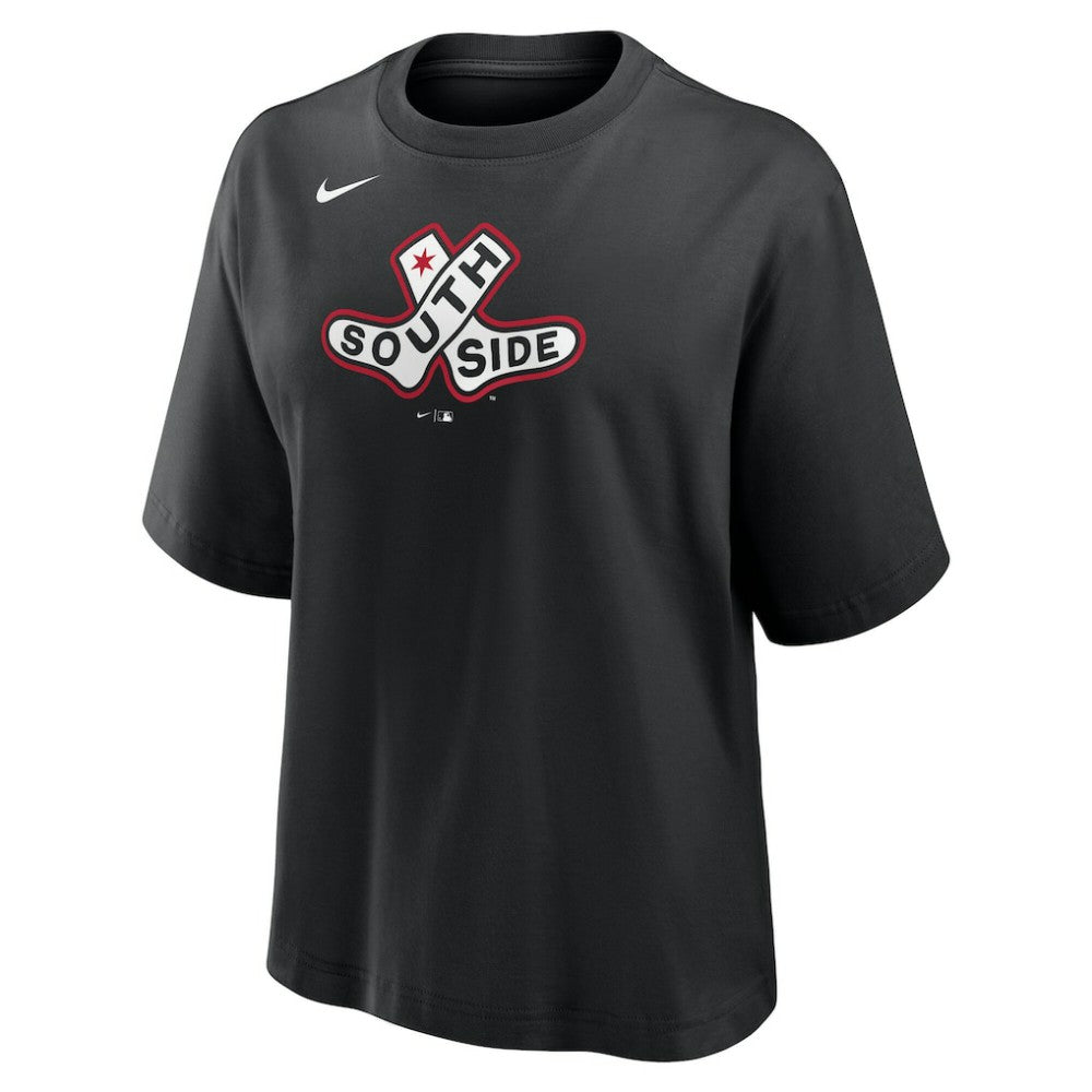 Chicago White Sox Nike Women's 2025 City Connect Logo Boxy T-Shirt - MLB T-shirts