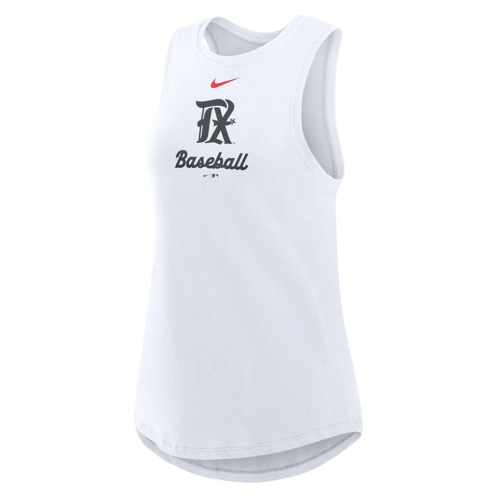 Texas Rangers Nike Women's City Connect Tricode High Neck Dri-FIT Tank Top - MLB Tanks