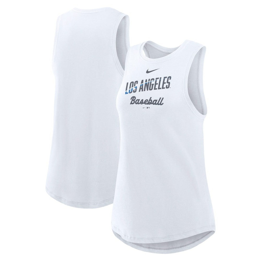 Los Angeles Dodgers Nike Women's City Connect Tricode High Neck Dri-FIT Tank Top - MLB Tanks