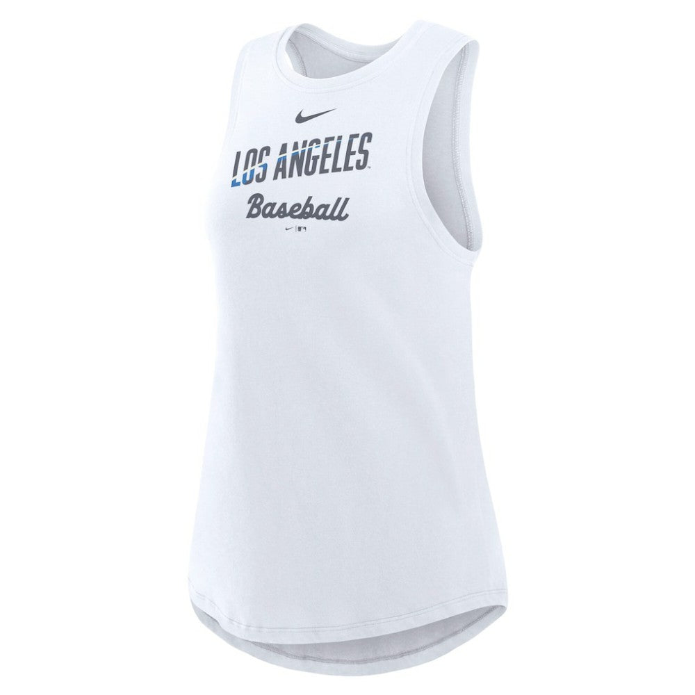 Los Angeles Dodgers Nike Women's City Connect Tricode High Neck Dri-FIT Tank Top - MLB Tanks