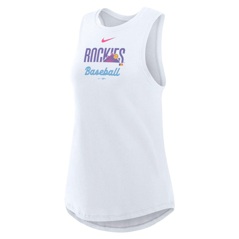 Colorado Rockies Nike Women's City Connect Tricode High Neck Dri-FIT Tank Top - MLB Tanks