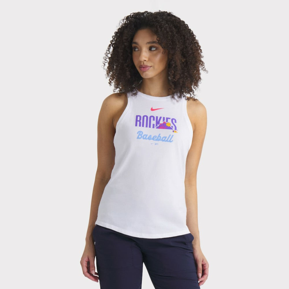 Colorado Rockies Nike Women's City Connect Tricode High Neck Dri-FIT Tank Top - MLB Tanks