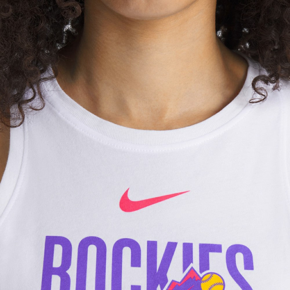 Colorado Rockies Nike Women's City Connect Tricode High Neck Dri-FIT Tank Top - MLB Tanks