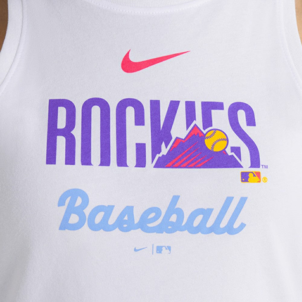 Colorado Rockies Nike Women's City Connect Tricode High Neck Dri-FIT Tank Top - MLB Tanks