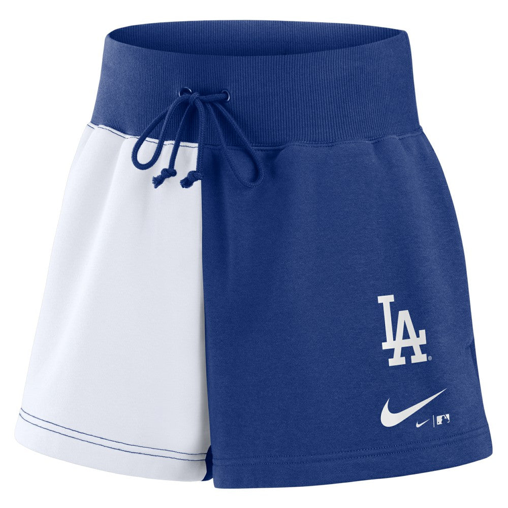 Los Angeles Dodgers Nike Women's Color-Block Phoenix Fleece Lounge Shorts - MLB Shorts