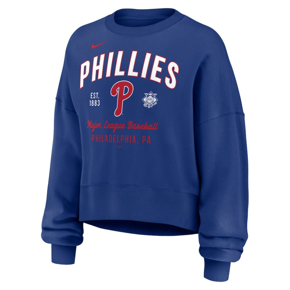 Philadelphia Phillies Nike Women's Oversized High Hip Pullover Sweatshirt - MLB Pullover