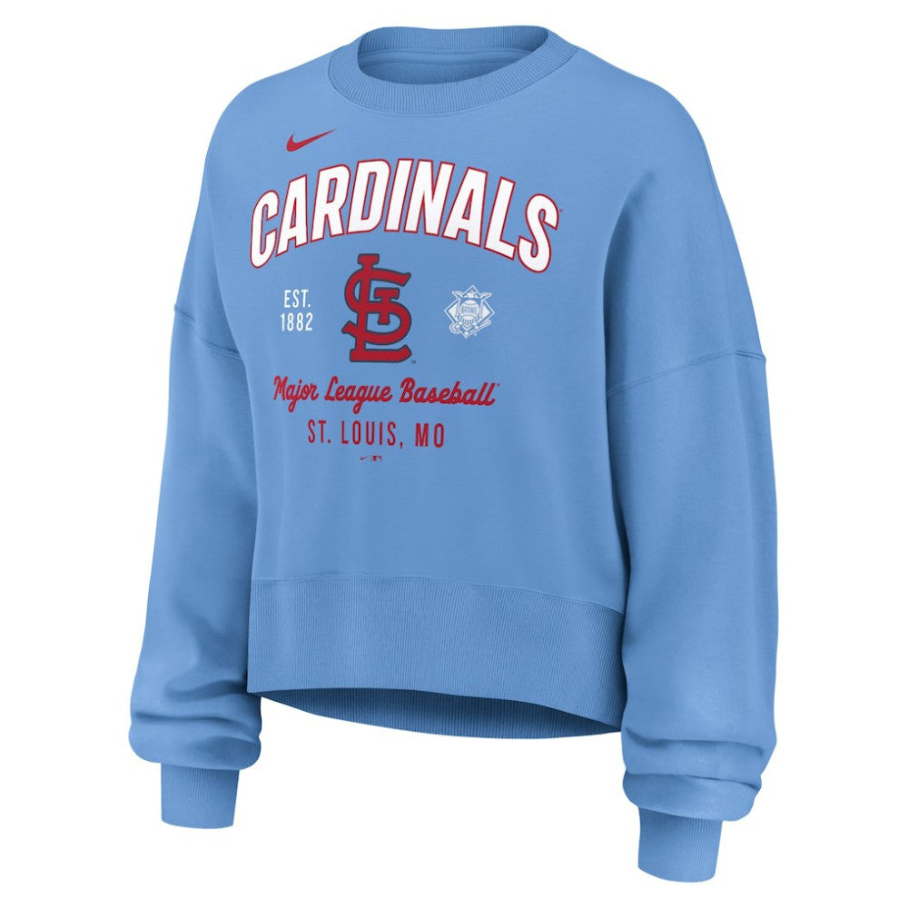 St. Louis Cardinals Nike Women's Oversized High Hip Pullover Sweatshirt - MLB Pullover