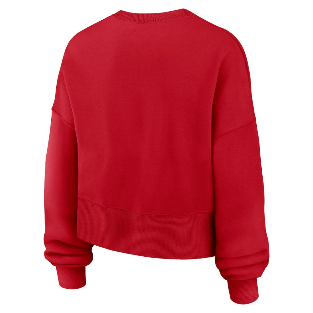 Texas Rangers Nike Women's Oversized High Hip Pullover Sweatshirt - MLB Pullover