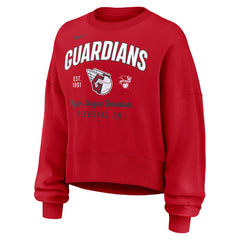 Cleveland Guardians Nike Women's Oversized High Hip Pullover Sweatshirt - MLB Pullover