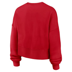 Atlanta Braves Nike Women's Oversized High Hip Pullover Sweatshirt - MLB Pullover