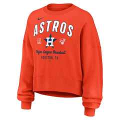 Houston Astros Nike Women's Oversized High Hip Pullover Sweatshirt - MLB Pullover