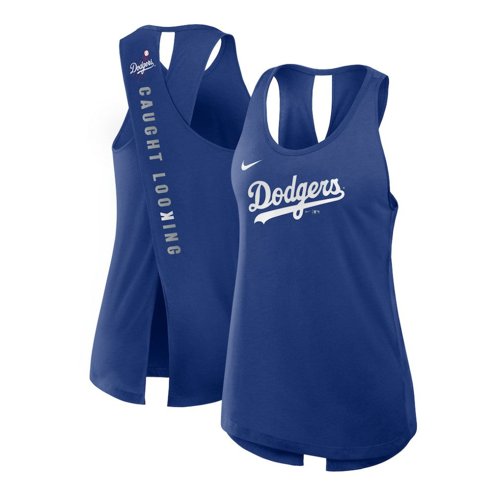 Los Angeles Dodgers Nike Open-Back Crisscross Dri-FIT Tank Top - MLB Tanks