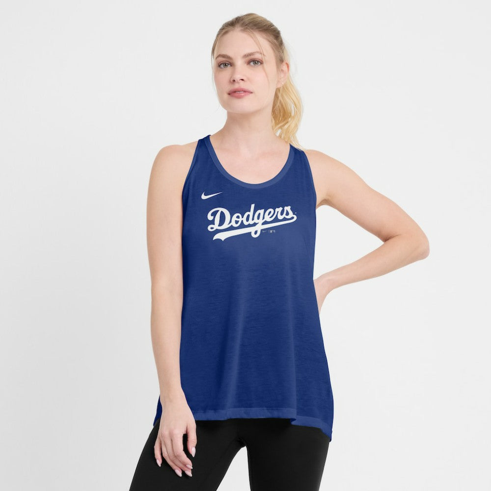 Los Angeles Dodgers Nike Open-Back Crisscross Dri-FIT Tank Top - MLB Tanks