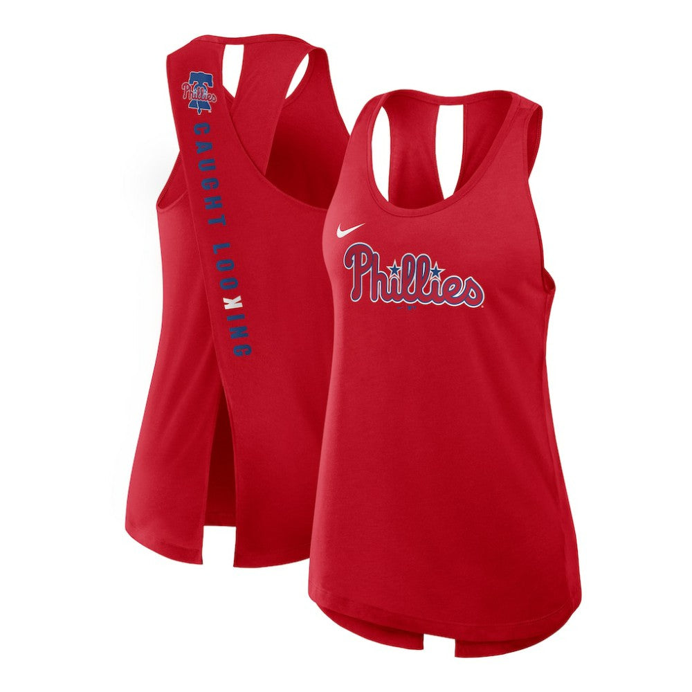 Philadelphia Phillies Nike Open-Back Crisscross Dri-FIT Tank Top - MLB Tanks