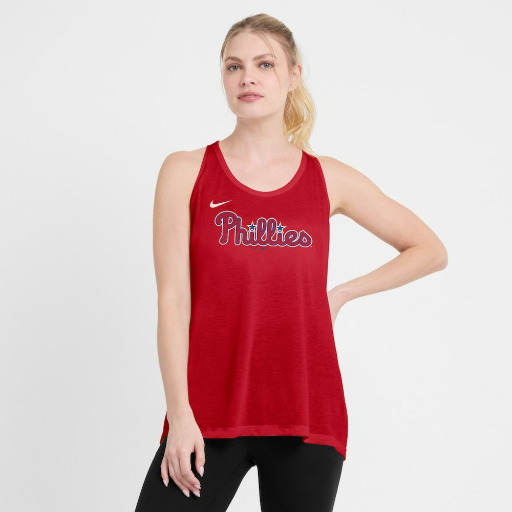 Philadelphia Phillies Nike Open-Back Crisscross Dri-FIT Tank Top - MLB Tanks