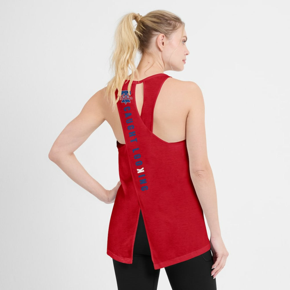 Philadelphia Phillies Nike Open-Back Crisscross Dri-FIT Tank Top - MLB Tanks