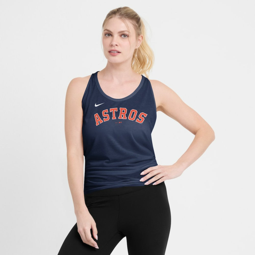 Houston Astros Nike Open-Back Crisscross Dri-FIT Tank Top - MLB Tanks