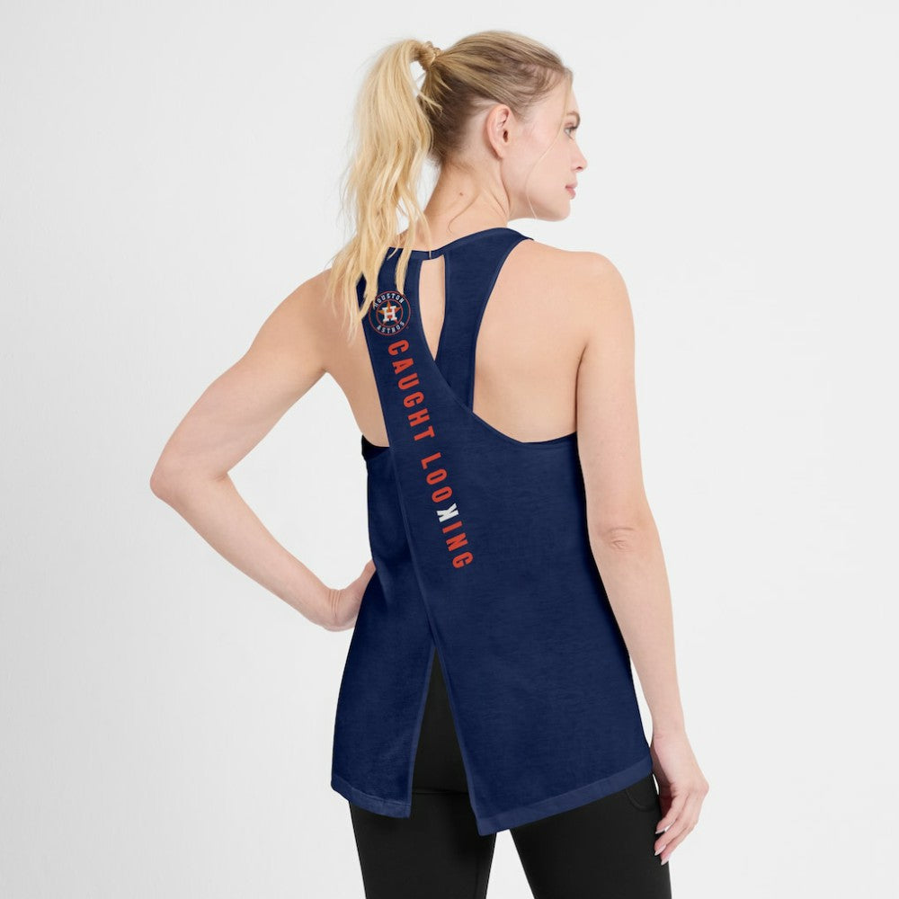 Houston Astros Nike Open-Back Crisscross Dri-FIT Tank Top - MLB Tanks