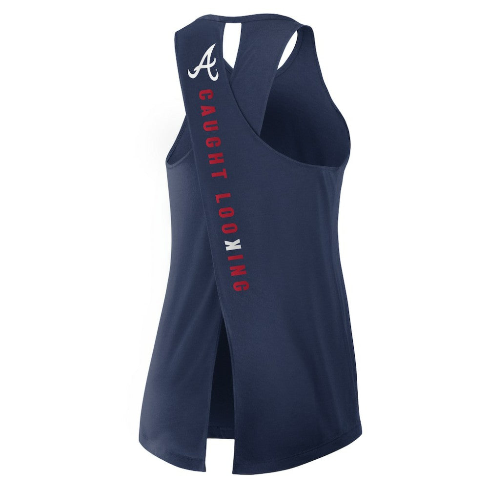 Atlanta Braves Nike Open-Back Crisscross Dri-FIT Tank Top - MLB Tanks