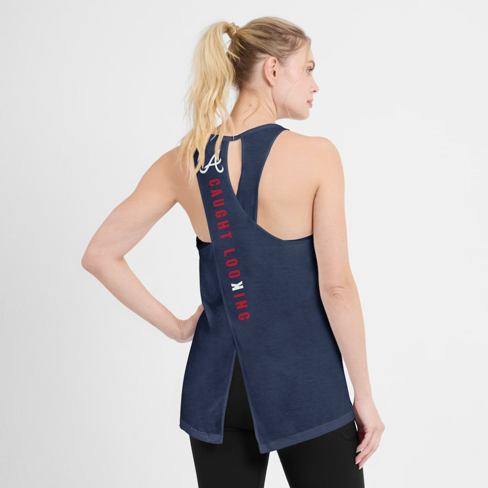 Atlanta Braves Nike Open-Back Crisscross Dri-FIT Tank Top - MLB Tanks