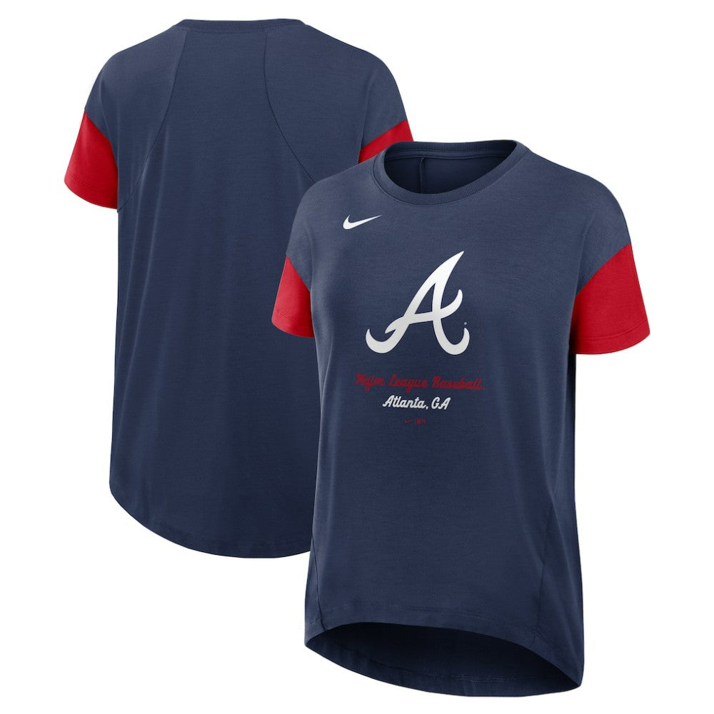 Atlanta Braves Nike Women's Flowy Fashion Tri-Blend Dri-FIT T-Shirt - MLB T-shirts