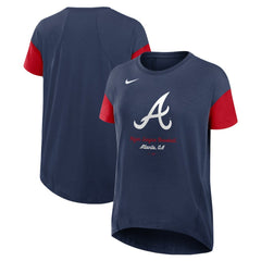 Atlanta Braves Nike Women's Flowy Fashion Tri-Blend Dri-FIT T-Shirt - MLB T-shirts