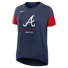 Atlanta Braves Nike Women's Flowy Fashion Tri-Blend Dri-FIT T-Shirt - MLB T-shirts