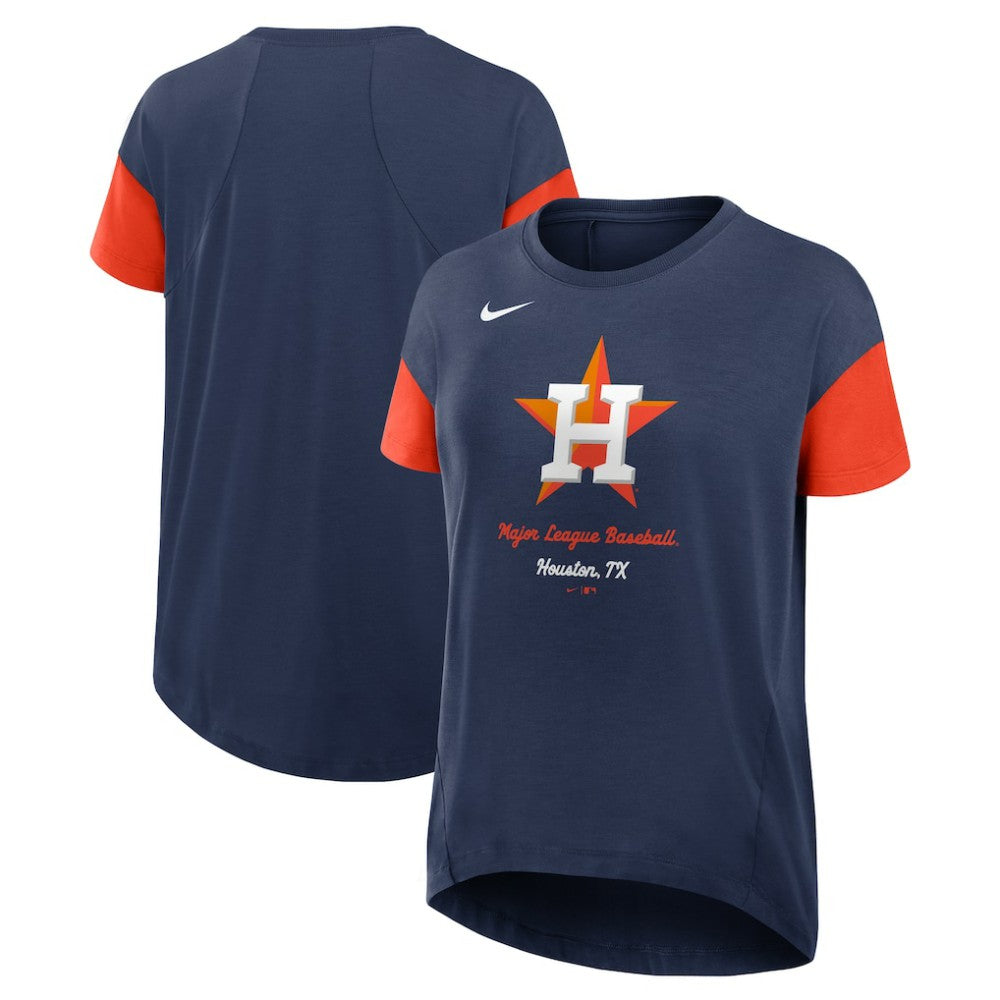 Houston Astros Nike Women's Flowy Fashion Tri-Blend Dri-FIT T-Shirt - MLB T-shirts