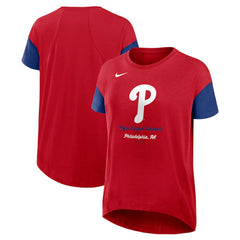 Philadelphia Phillies Nike Women's Flowy Fashion Tri-Blend Dri-FIT T-Shirt - MLB T-shirts