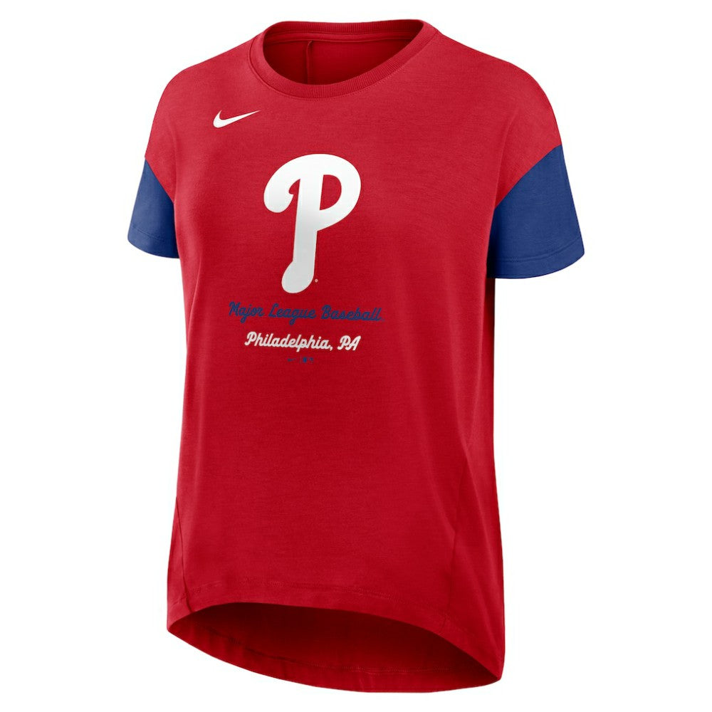 Philadelphia Phillies Nike Women's Flowy Fashion Tri-Blend Dri-FIT T-Shirt - MLB T-shirts