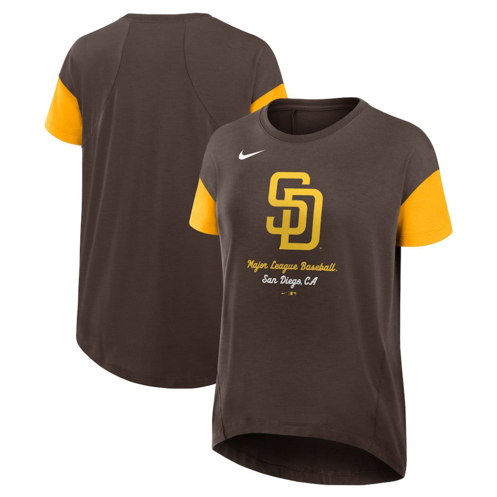 San Diego Padres Nike Women's Flowy Fashion Tri-Blend Dri-FIT T-Shirt - MLB T-shirts