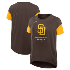San Diego Padres Nike Women's Flowy Fashion Tri-Blend Dri-FIT T-Shirt - MLB T-shirts