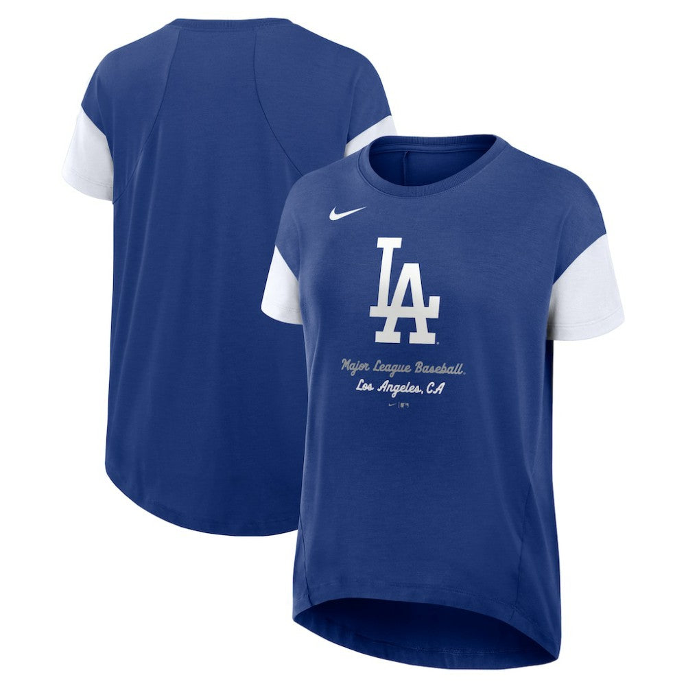 Los Angeles Dodgers Nike Women's Flowy Fashion Tri-Blend Dri-FIT T-Shirt - MLB T-shirts
