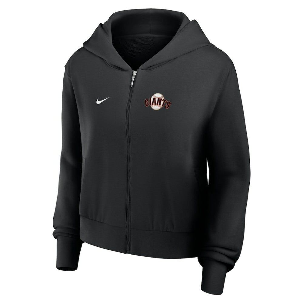 San Francisco Giants Nike Women's Cropped Chill Full-Zip Hoodie - MLB Hoodies