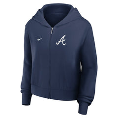 Atlanta Braves Nike Women's Cropped Chill Full-Zip Hoodie - MLB Hoodies