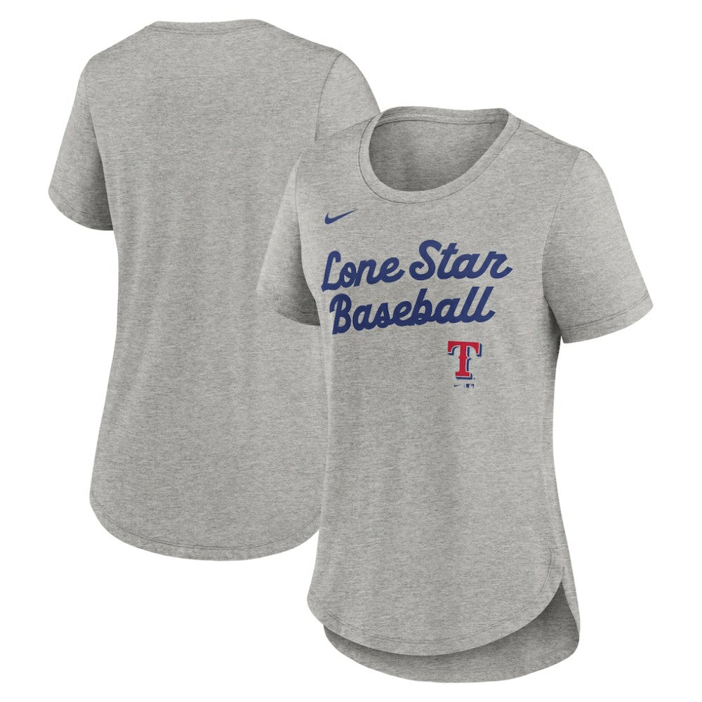 Texas Rangers Nike Women's Script Tri-Blend T-Shirt - MLB T-shirts