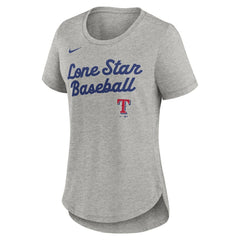Texas Rangers Nike Women's Script Tri-Blend T-Shirt - MLB T-shirts