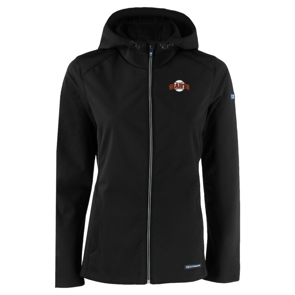 San Francisco Giants Cutter & Buck Women's Evoke Eco Softshell Recycled Full-Zip Jacket - MLB Jackets