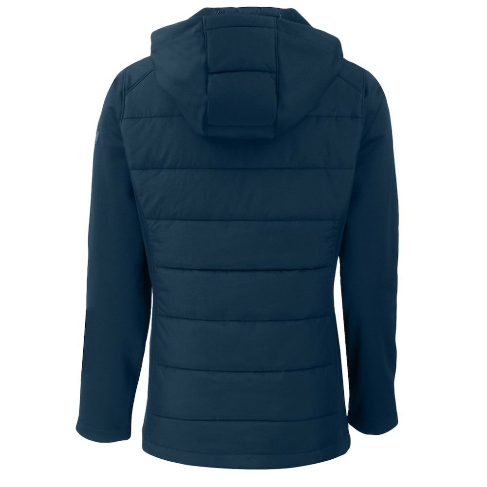 Los Angeles Dodgers Cutter & Buck Women's  Evoke Hybrid Eco Softshell Recycled Full-Zip Hoodie Jacket - MLB Jackets