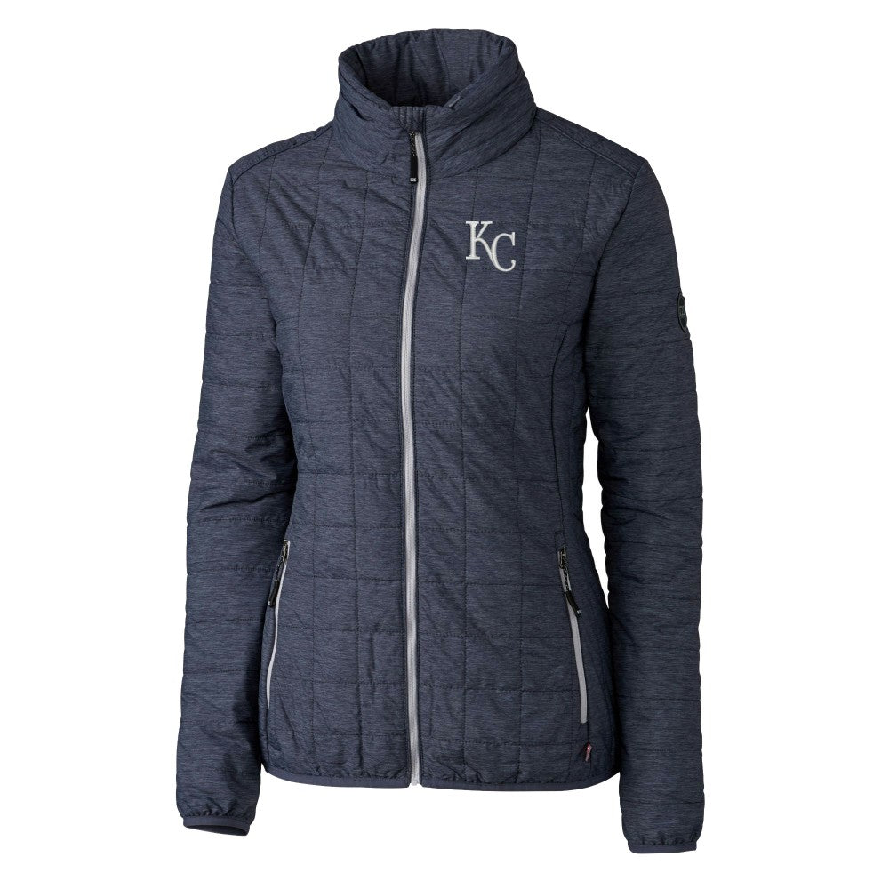 Kansas City Royals Cutter & Buck Women's Rainier PrimaLoft Eco Insulated Full-Zip Puffer Jacket - MLB Jackets