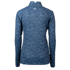 Seattle Mariners Cutter & Buck Women's  Traverse Camo Print Stretch Quarter-Zip Top - MLB Tops