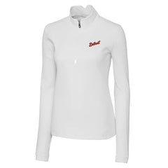 Detroit Tigers Cutter & Buck Women's  Traverse Stretch Quarter-Zip Pullover Top - MLB Pullover