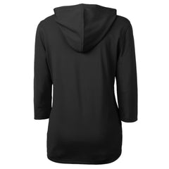 Pittsburgh Pirates Cutter & Buck Women's  DryTec Virtue Eco Pique Recycled 3/4-Sleeve Half-Zip Pullover Hoodie - MLB Hoodies