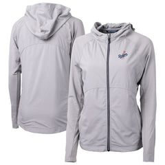 Los Angeles Dodgers Cutter & Buck Women's  Adapt Eco Knit Hybrid Recycled Full-Zip Hoodie - MLB Hoodies