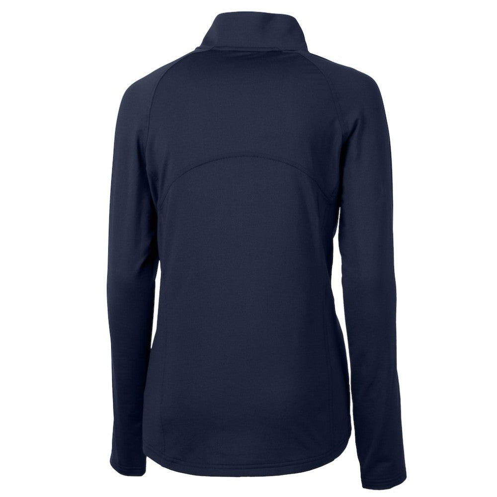 Detroit Tigers Cutter & Buck Women's  DryTec Adapt Eco Knit Stretch Recycled Raglan Half-Zip Top - MLB Tops