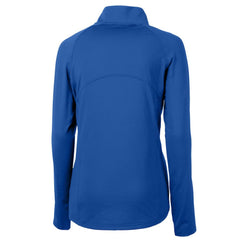 Los Angeles Dodgers Cutter & Buck Women's  DryTec Adapt Eco Knit Stretch Recycled Raglan Half-Zip Top - MLB Tops