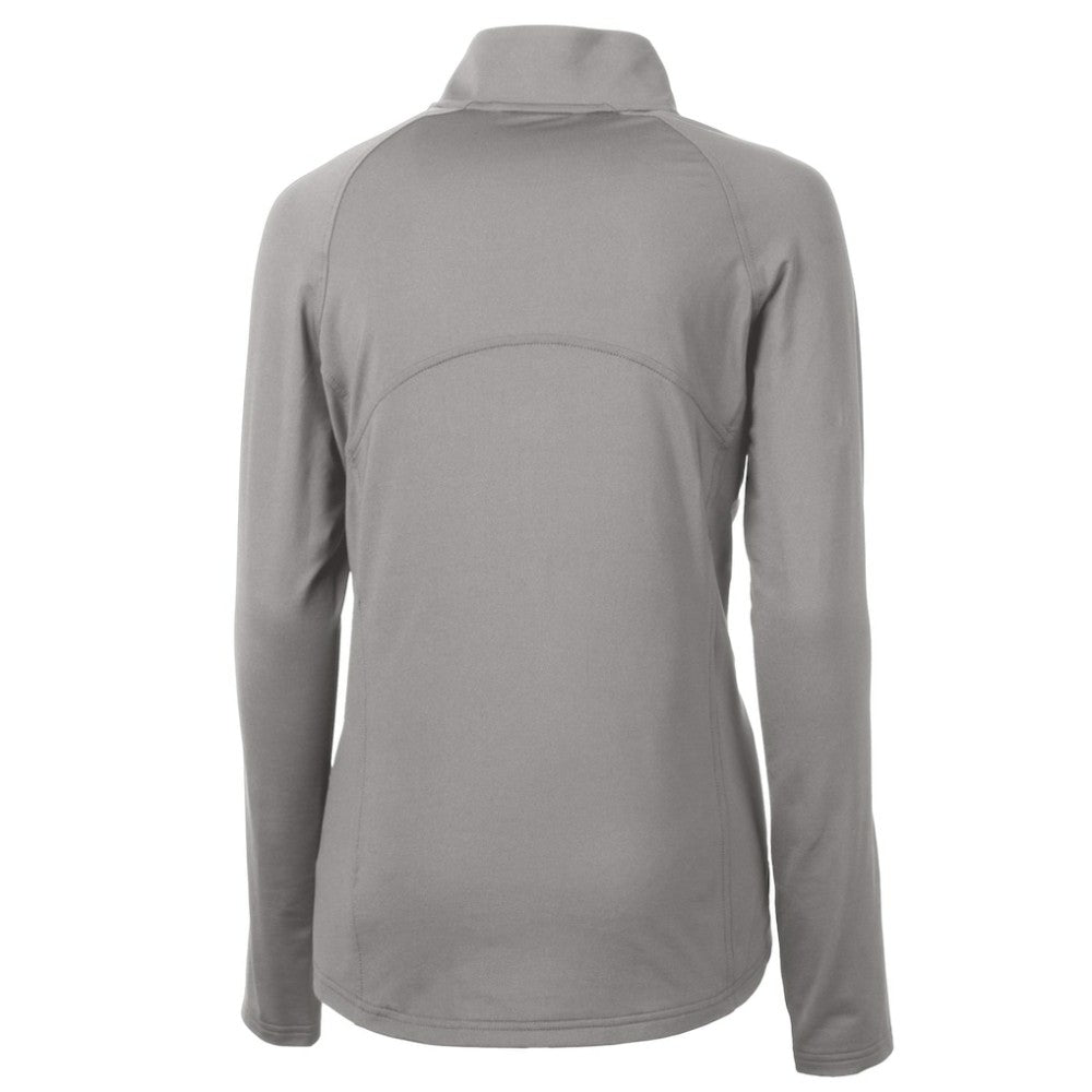 Philadelphia Phillies Cutter & Buck Women's Cooperstown Collection DryTec Adapt Eco Knit Stretch Recycled Raglan Half-Zip Top - MLB Tops