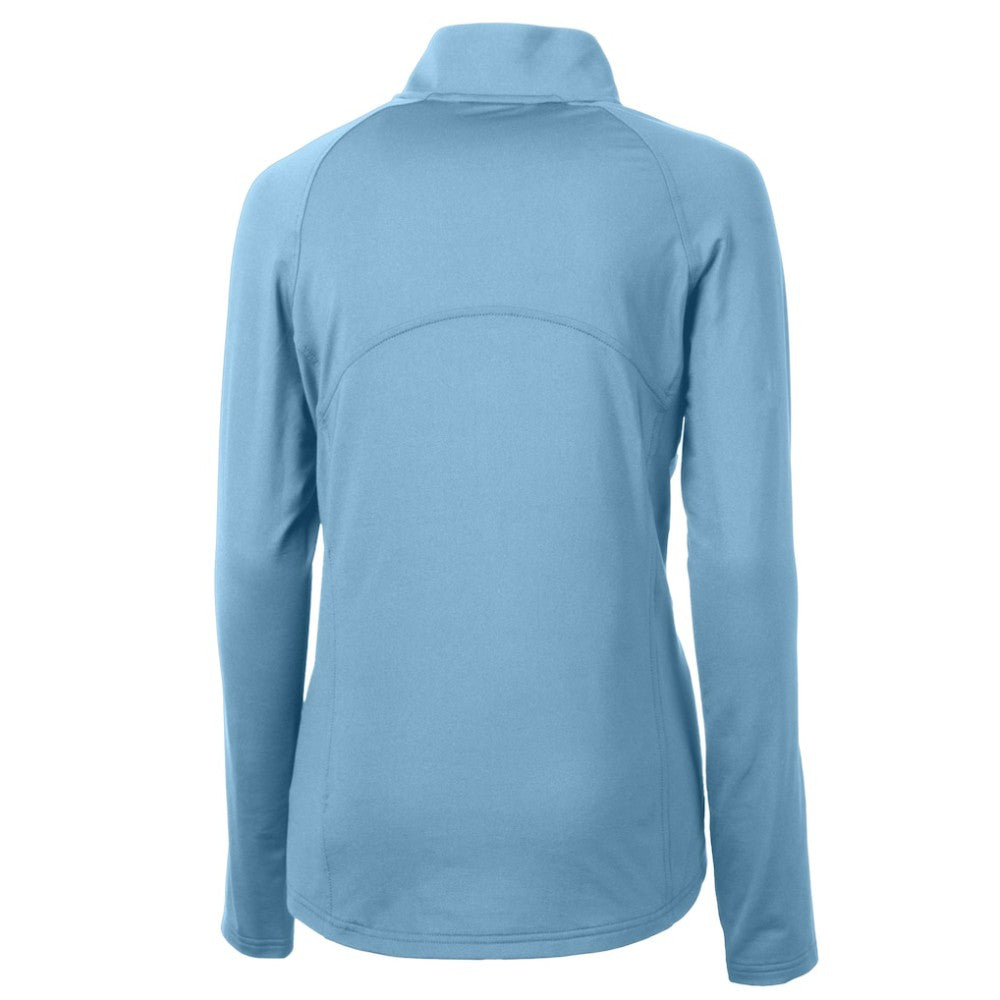 Philadelphia Phillies Cutter & Buck Women's Cooperstown Collection DryTec Adapt Eco Knit Stretch Recycled Raglan Half-Zip Top - MLB Tops
