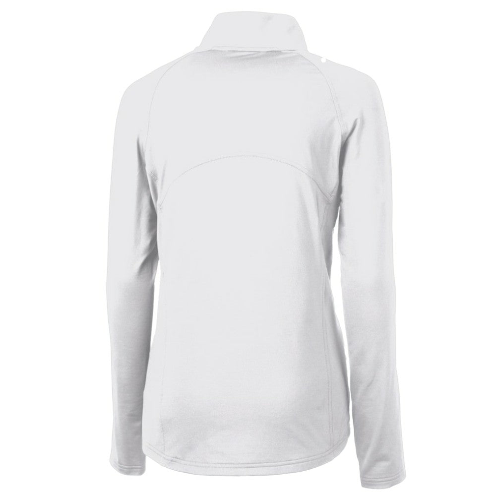 Philadelphia Phillies Cutter & Buck Women's Cooperstown Collection DryTec Adapt Eco Knit Stretch Recycled Raglan Half-Zip Top - MLB Tops